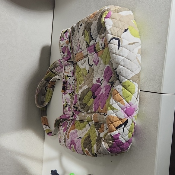 Vera Bradley floral shulder bag purse  side pocket side zip - Picture 4 of 13